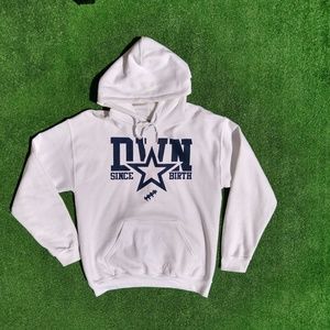 Dallas Cowboys Texas Football Down Since Birth Adult Medium Hoodie Pullover New